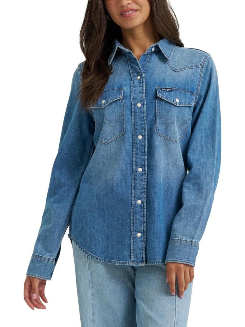 Women's Long Sleeve Western Snap Shirt - Stylish Country Chic Top
